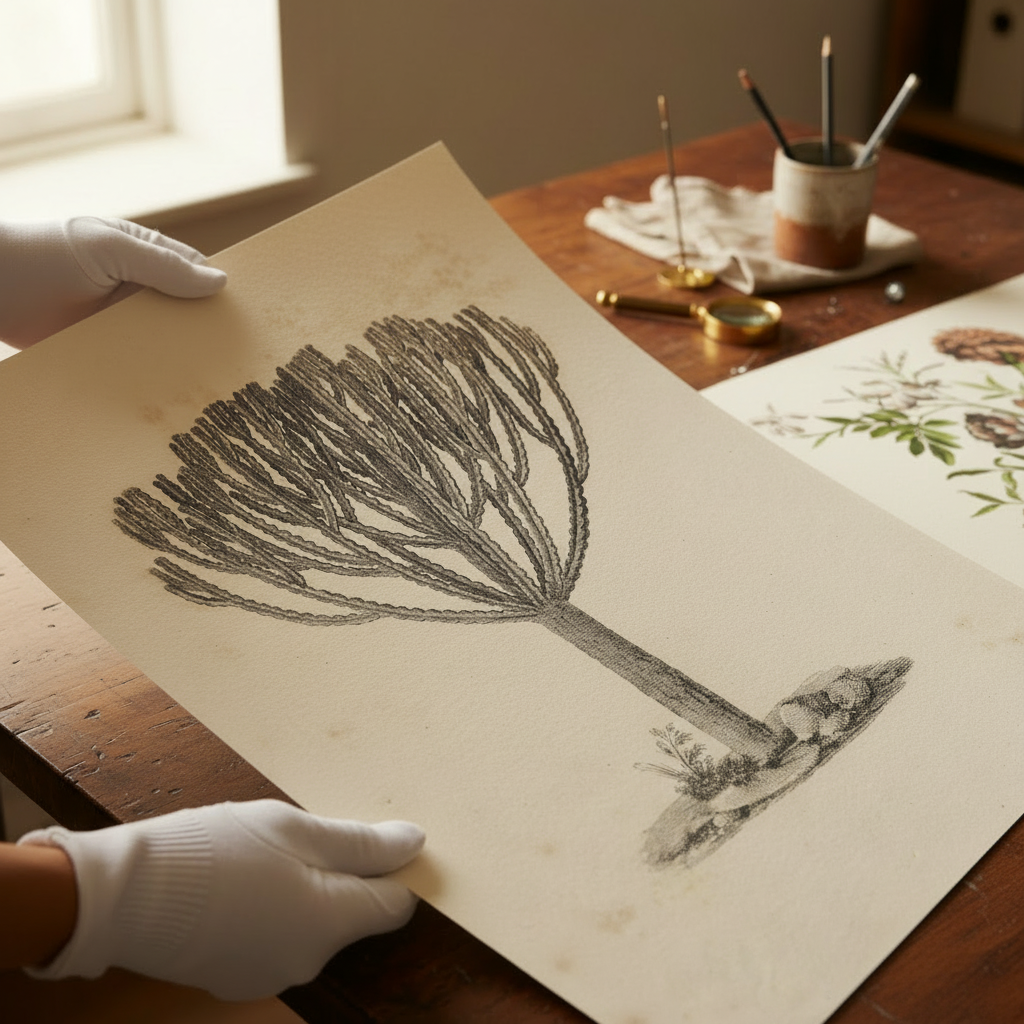 Gloved Hands Cactus Print